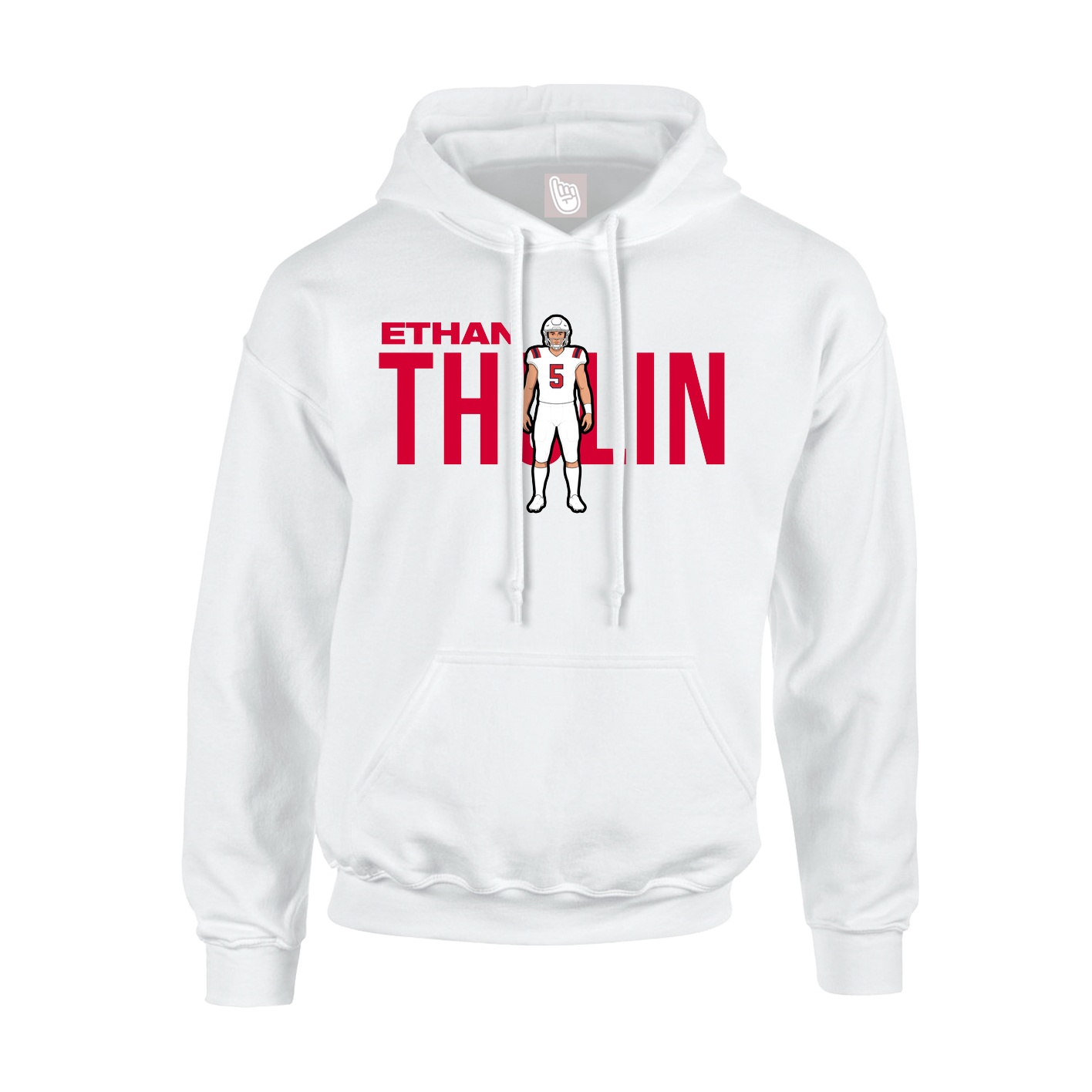 Hoodie — Player Name in White