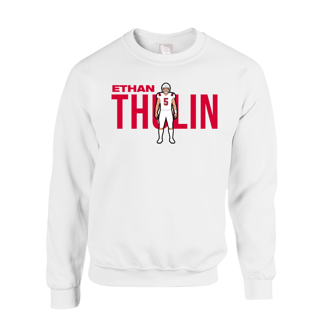 Fleece Crew — Player Name in White