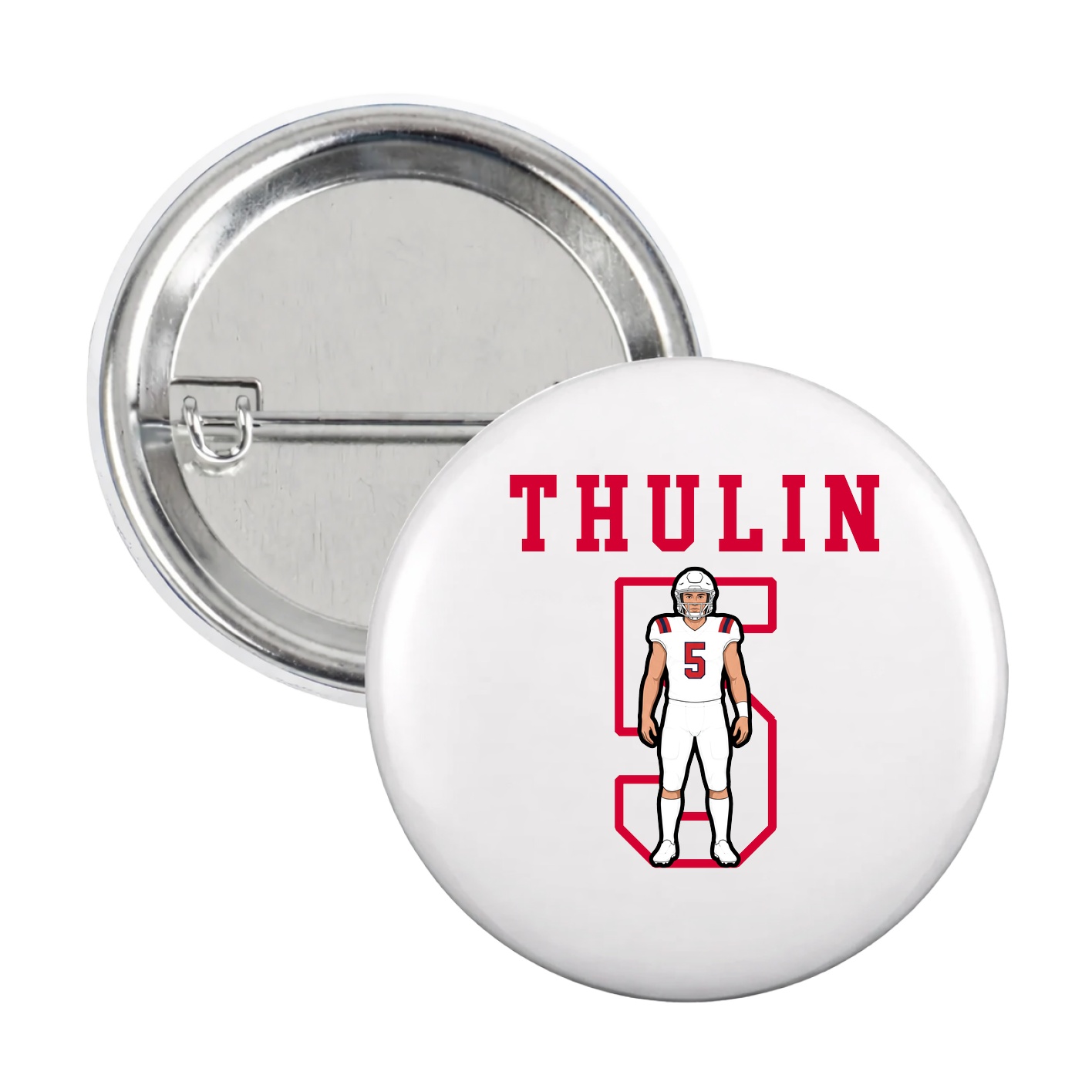 Game Day Button — Shirsey in White