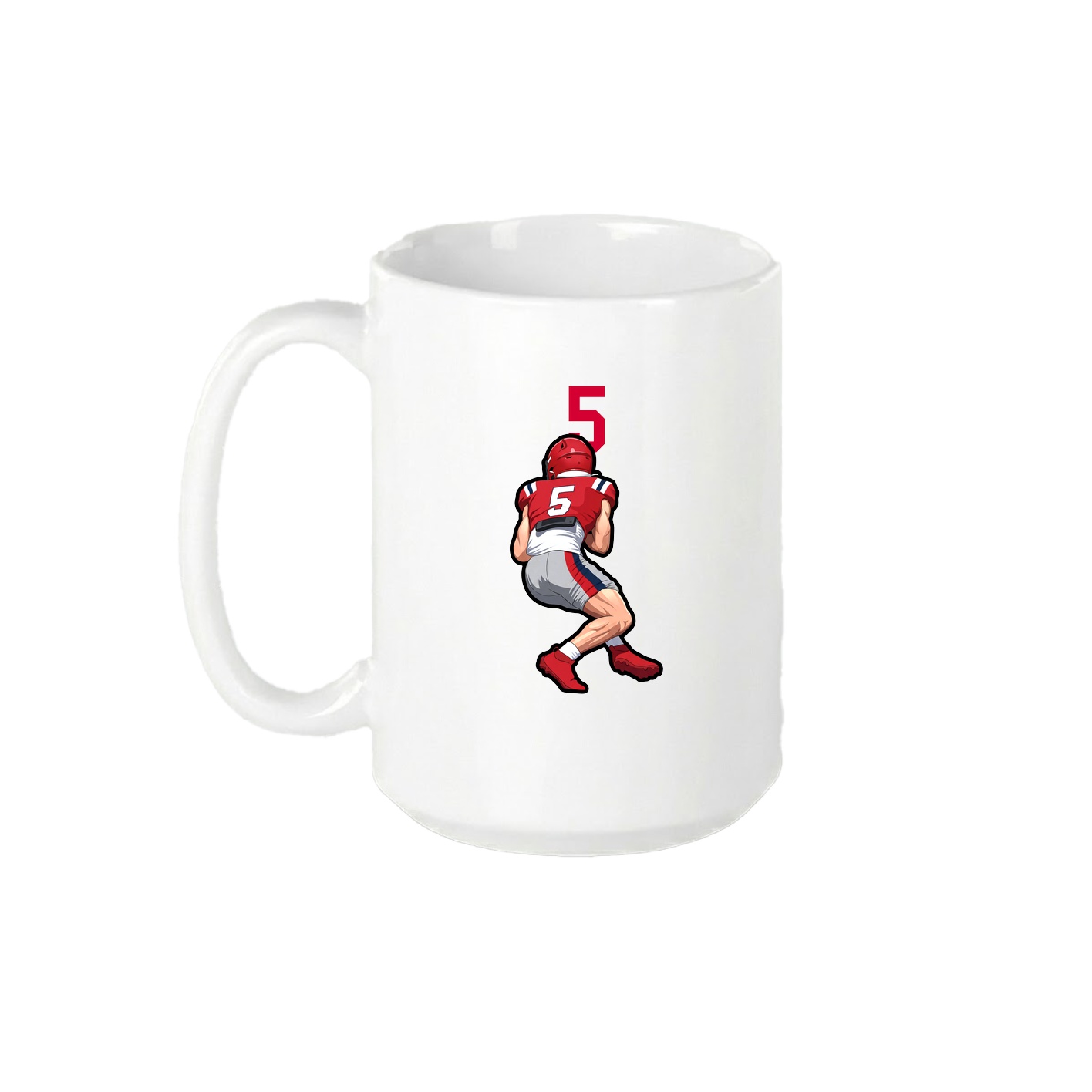 15oz Coffee Mug — Number Top in White