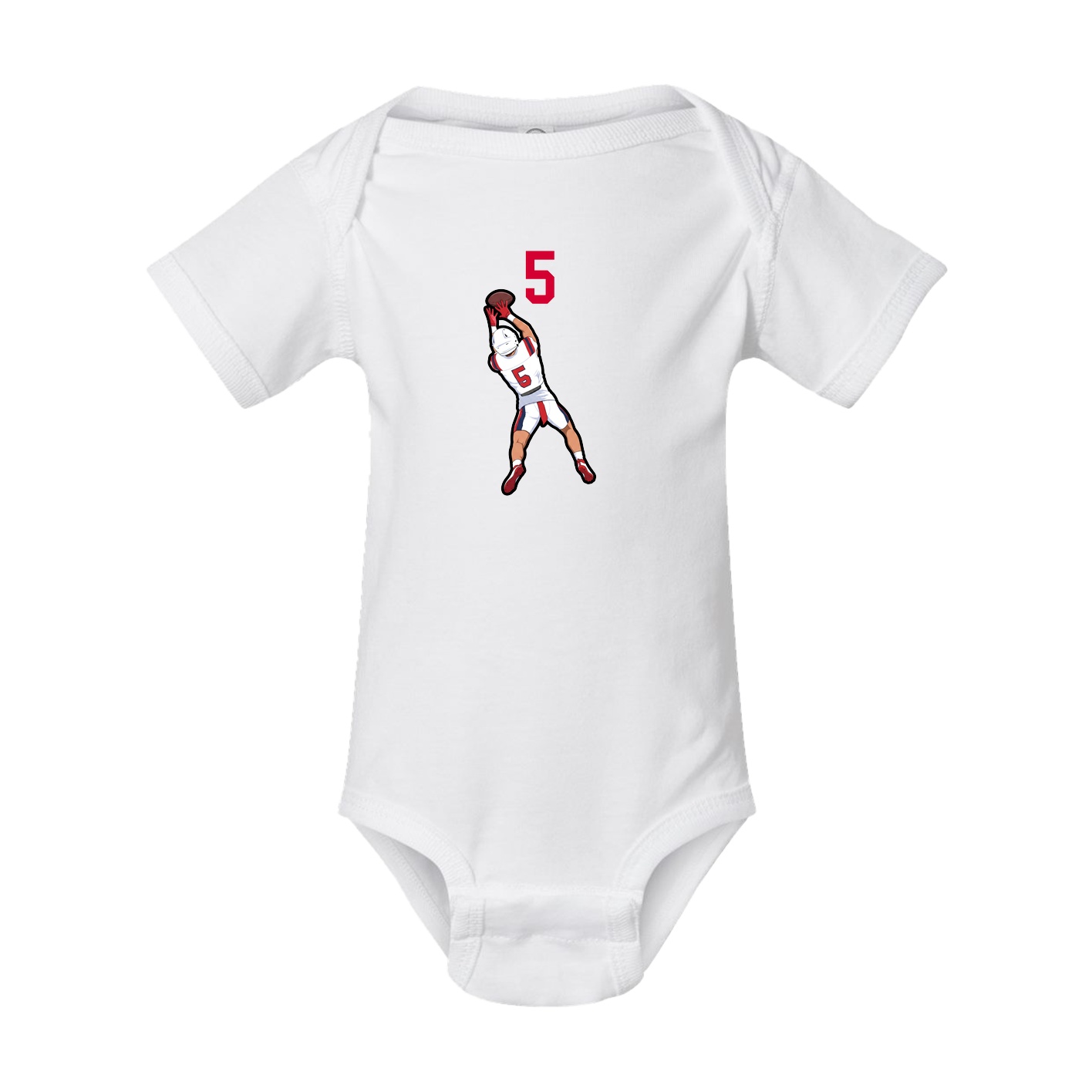 Baby Onesie — Number Top in White
