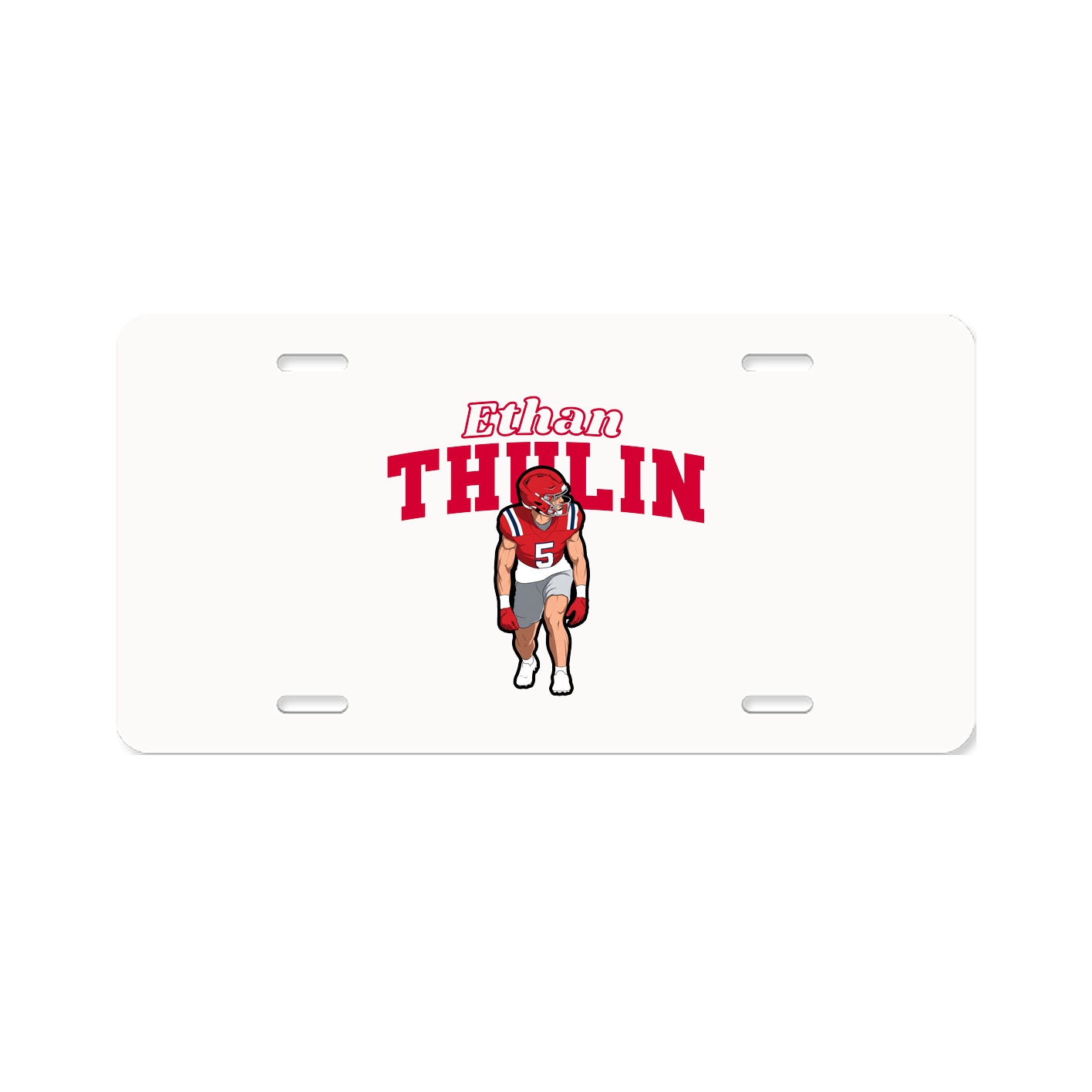 License Plate — Name Arch in Classic