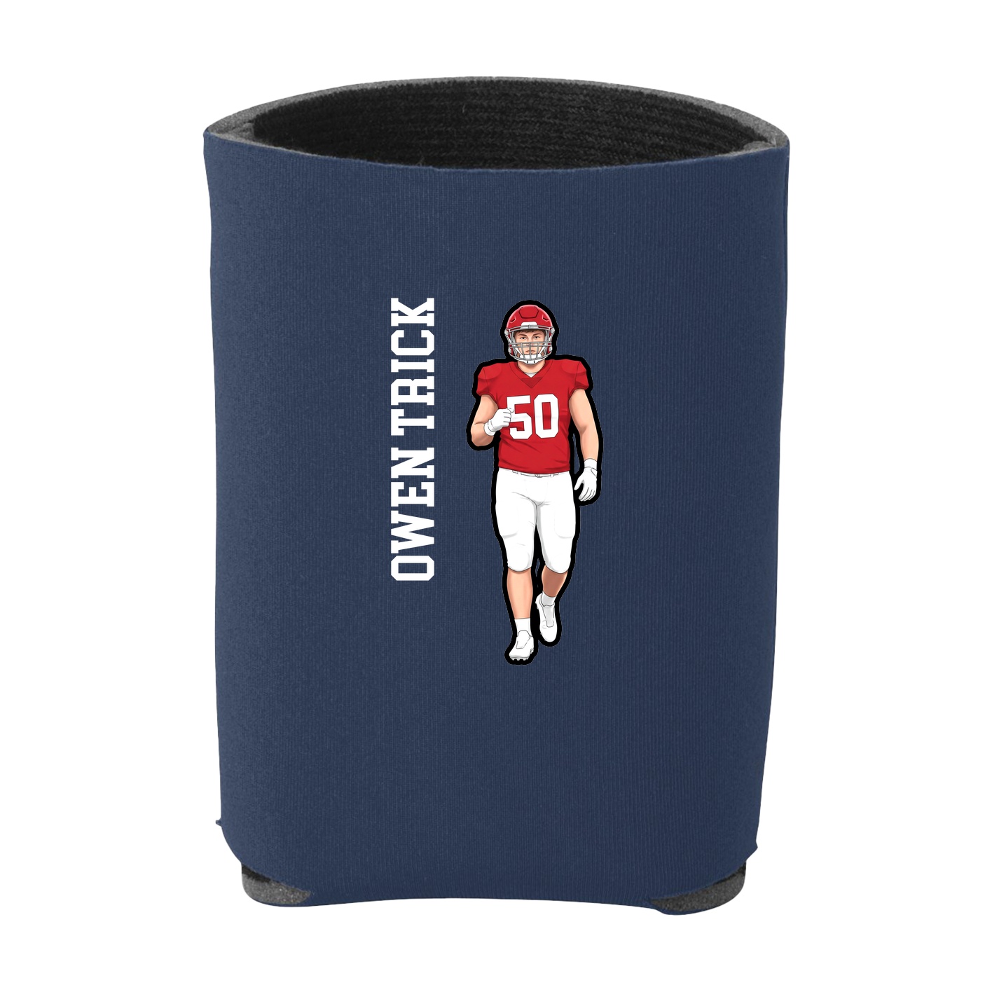 Can Holder — Name Vertical in Navy