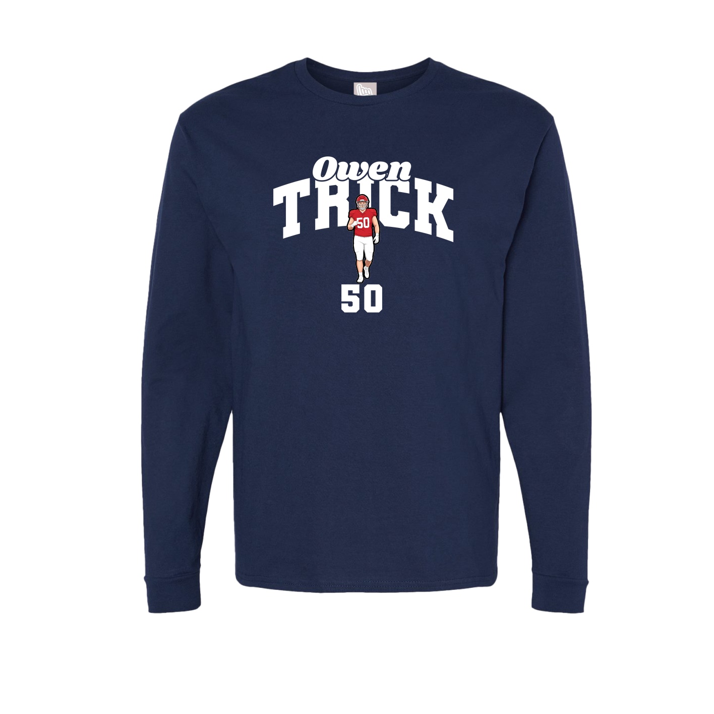 Long Sleeve Tee — Signature Arch in Navy