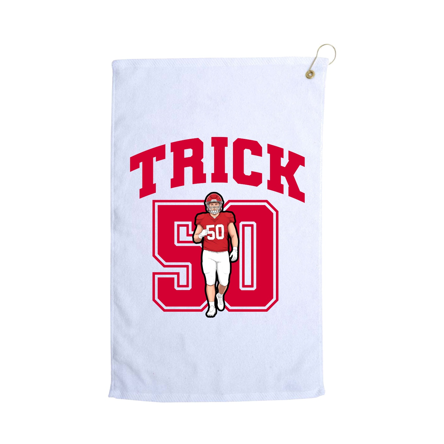 Golf Towel — Number in White