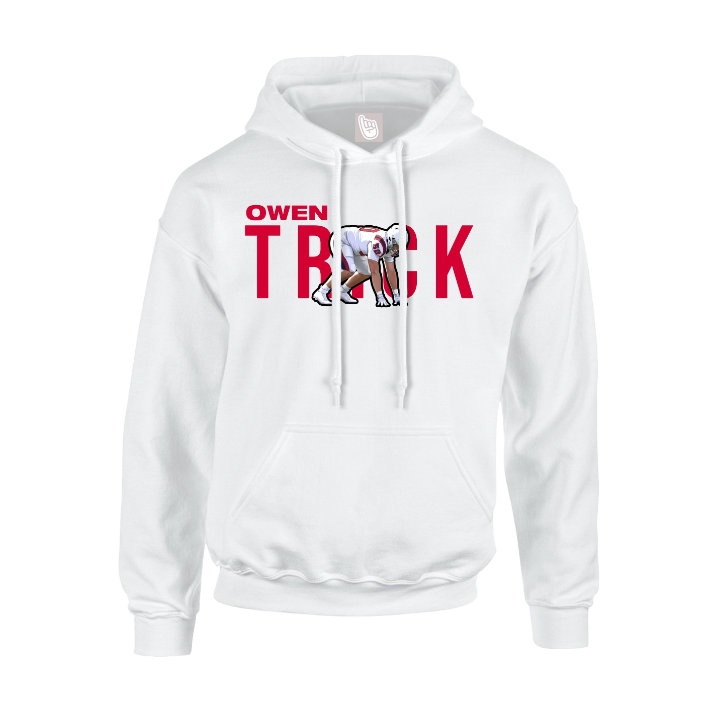 Hoodie — Player Name in White