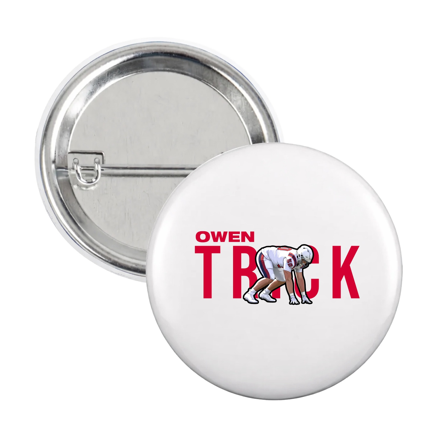 Game Day Button — Player Name in White