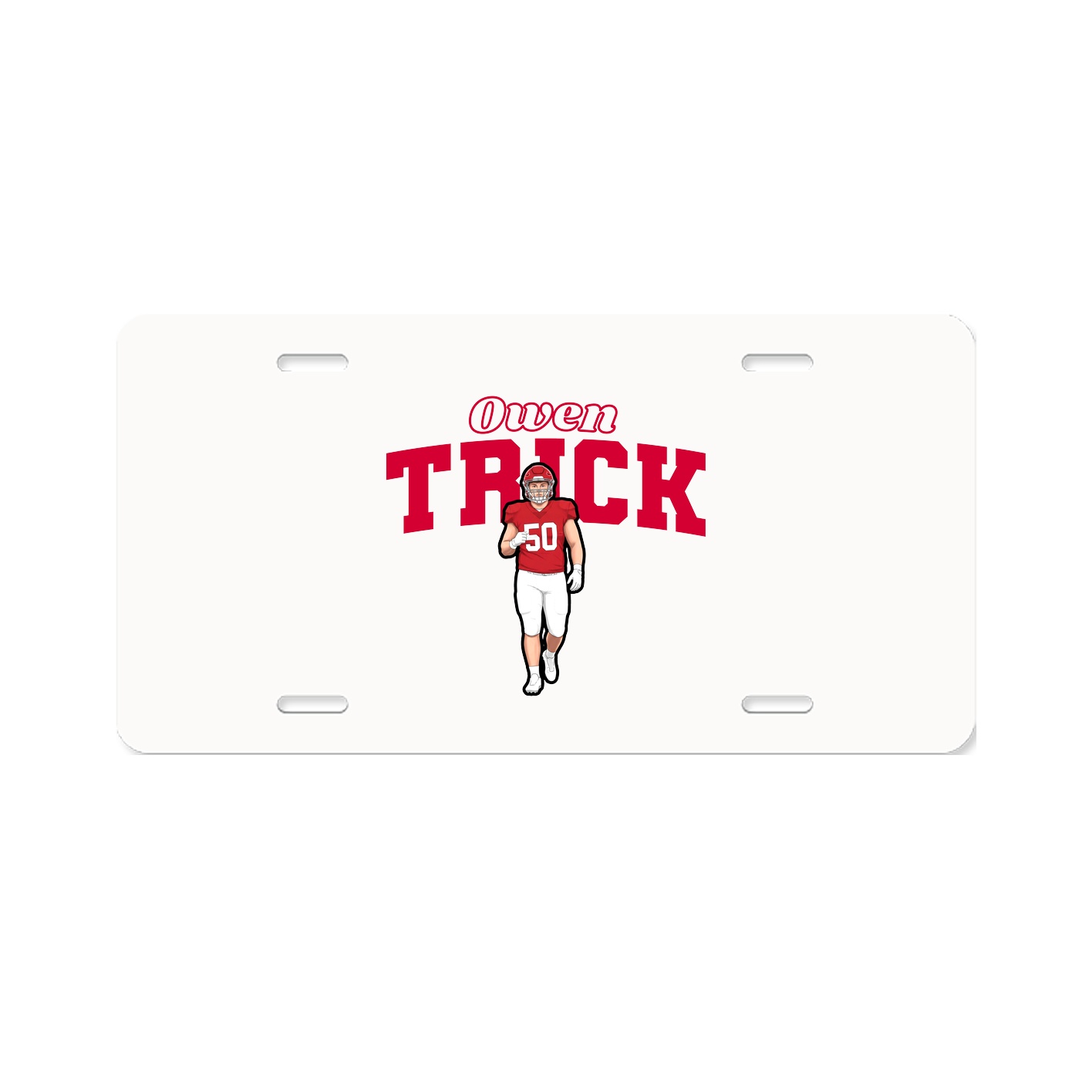 License Plate — Name Arch in Classic
