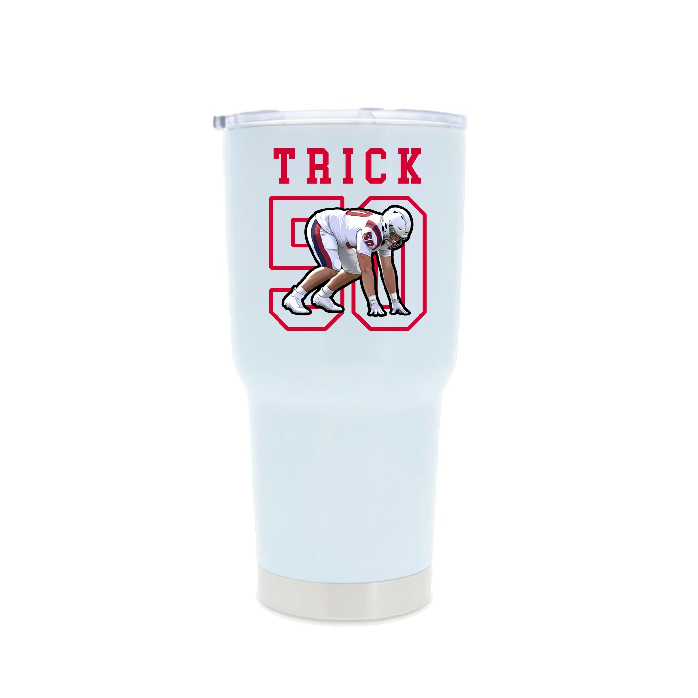 30oz Stainless Steel Tumbler — Shirsey in White
