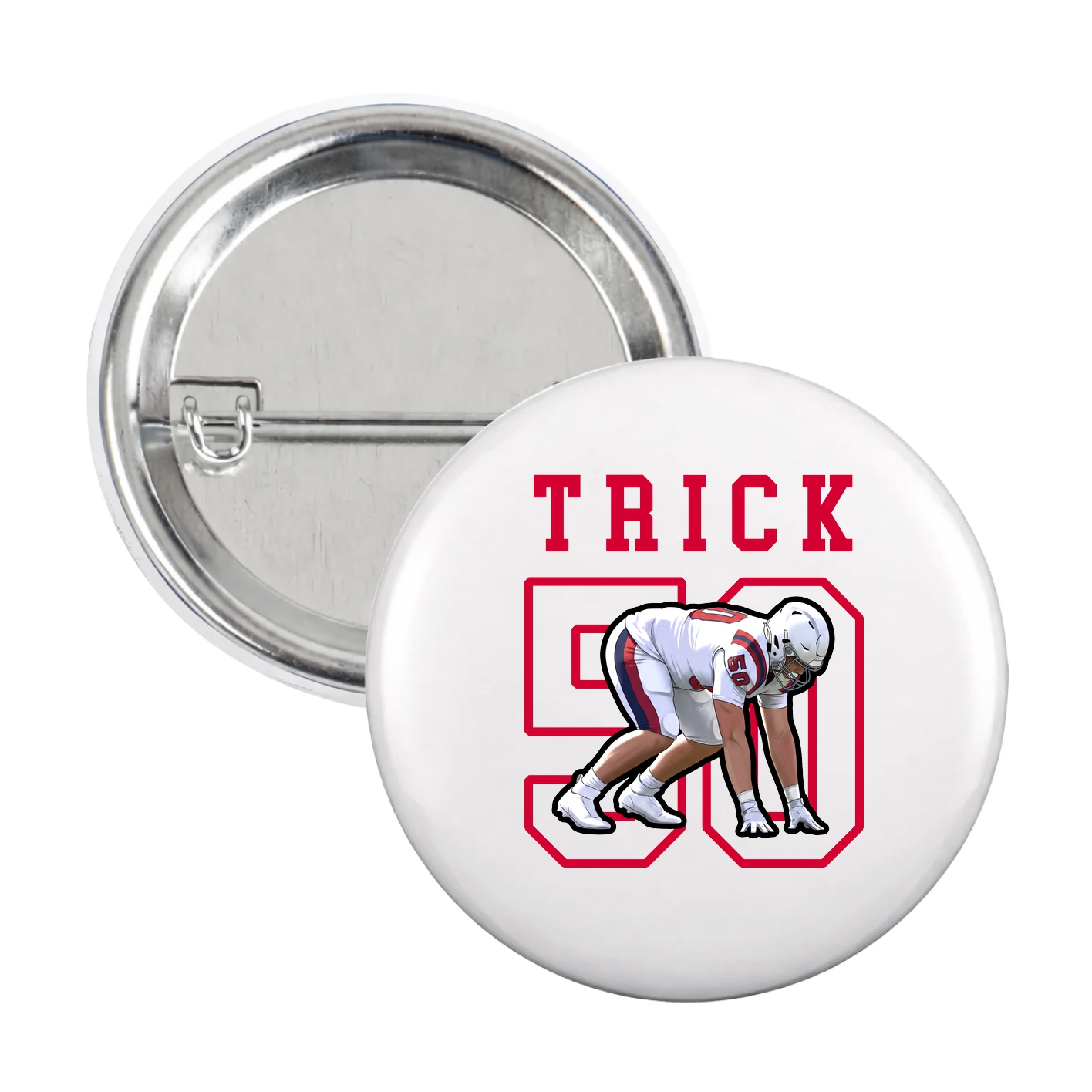 Game Day Button — Shirsey in White