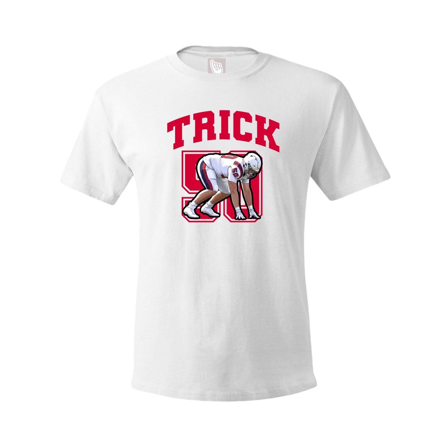 Youth Tee — Number in White