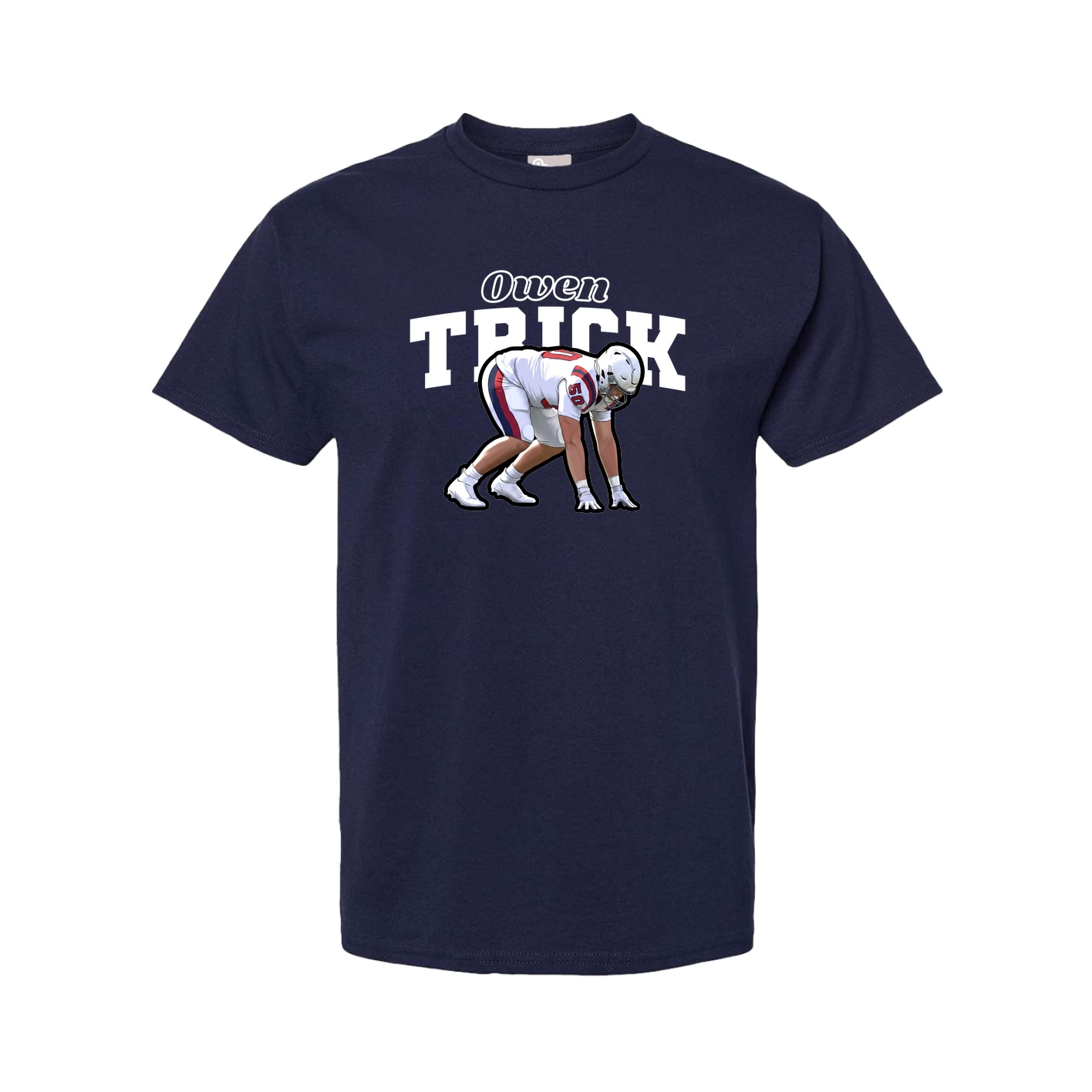 Youth Tee — Name Arch in Navy