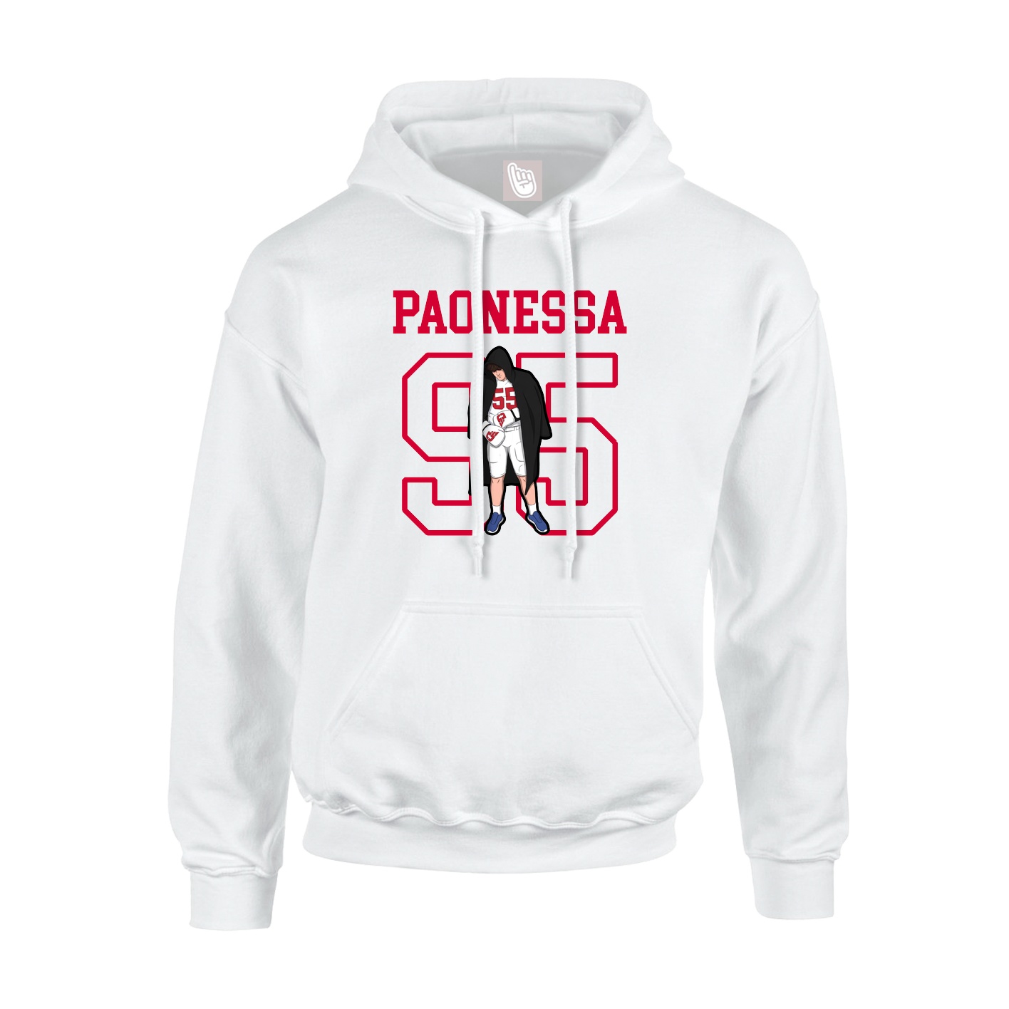 Hoodie — Shirsey in White