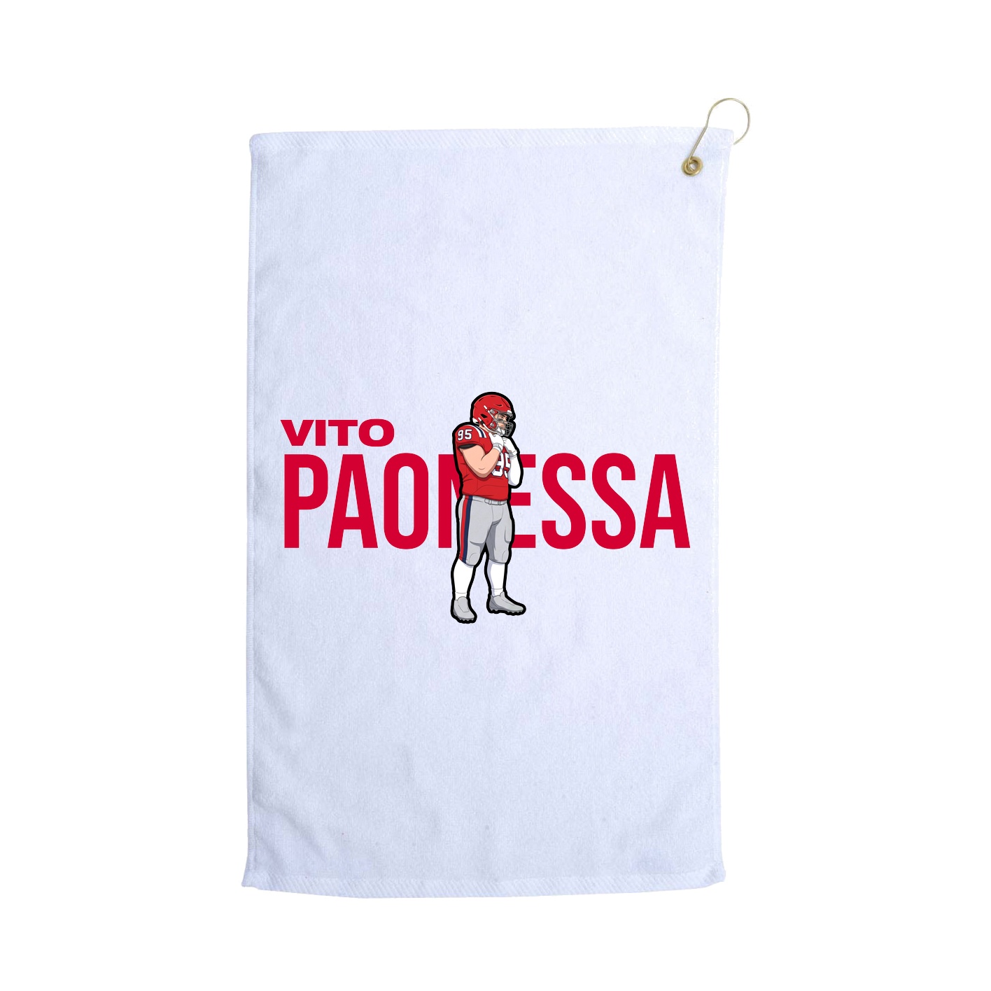 Golf Towel — Player Name in White