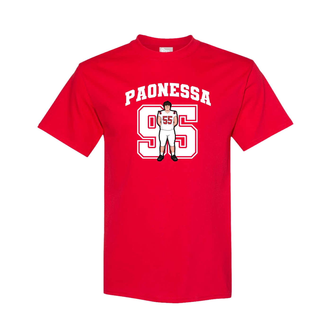 Youth Tee — Number in Red