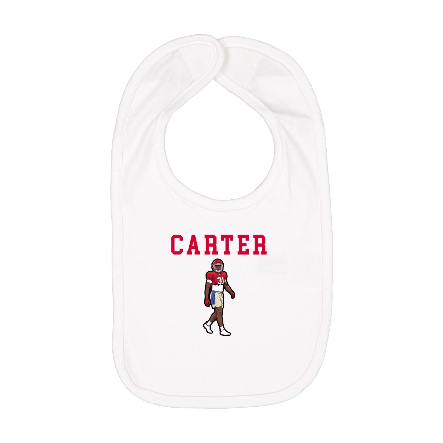 Infant Bib — Shirsey in White