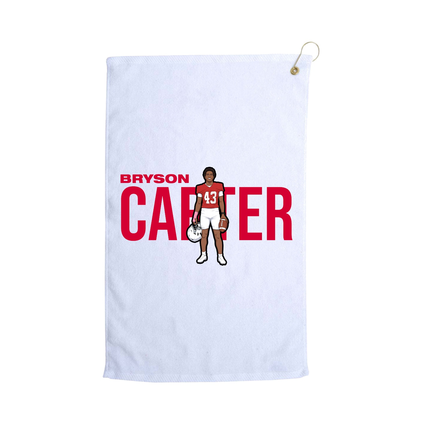 Golf Towel — Player Name in White