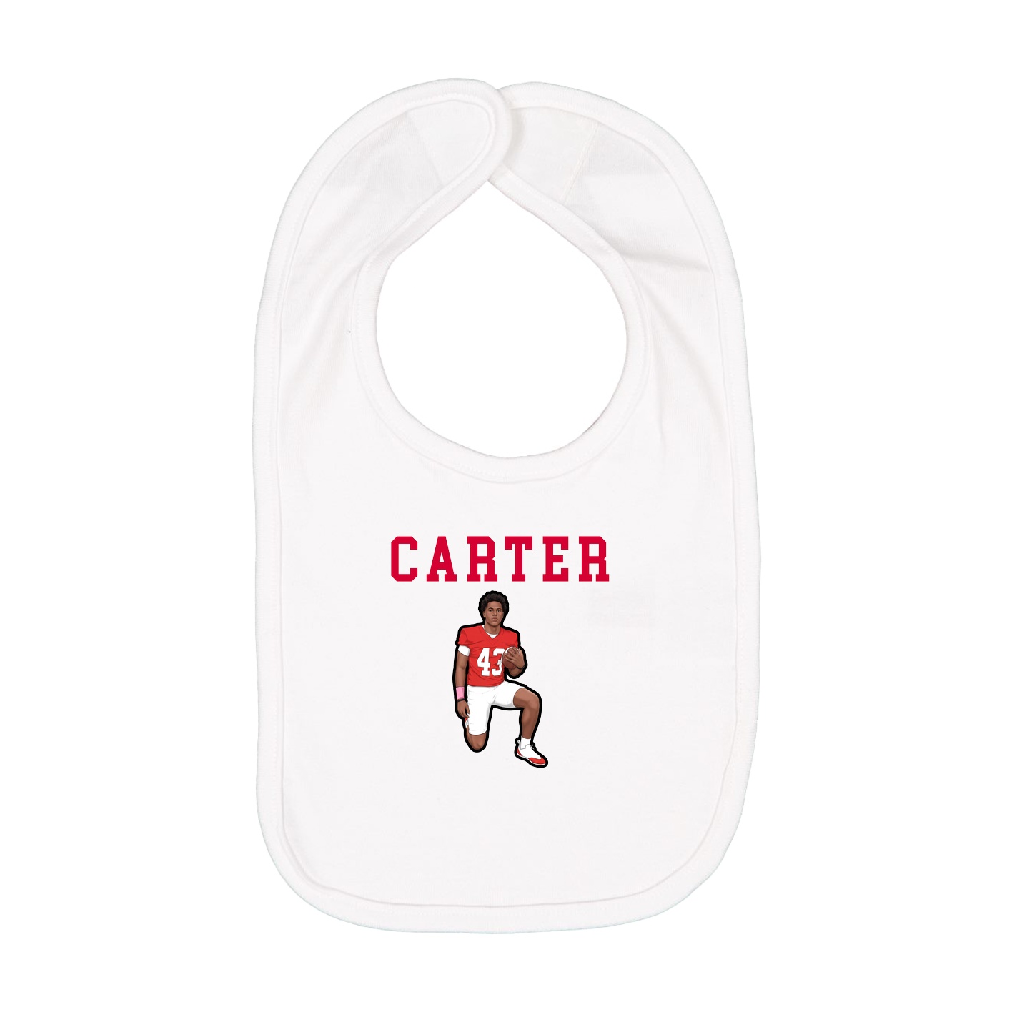 Infant Bib — Shirsey in White
