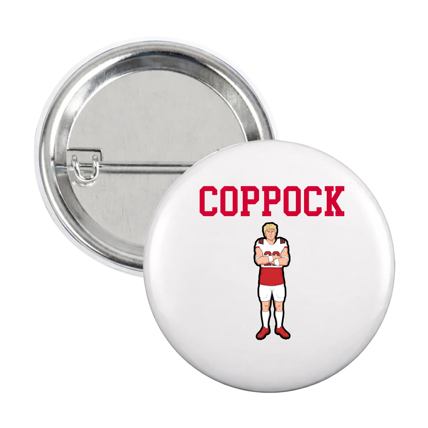 Game Day Button — Shirsey in White