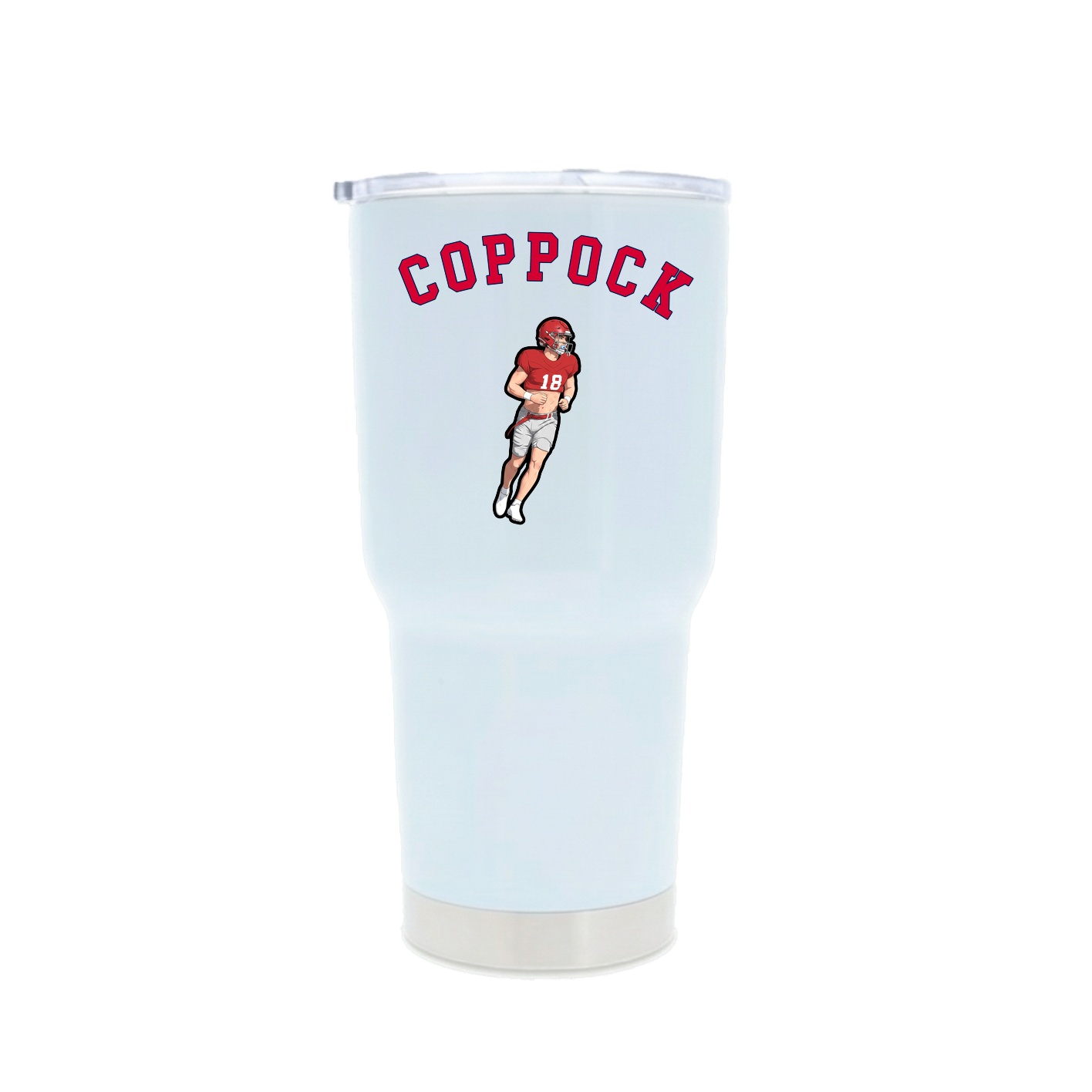 30oz Stainless Steel Tumbler — Shirsey Arch in White