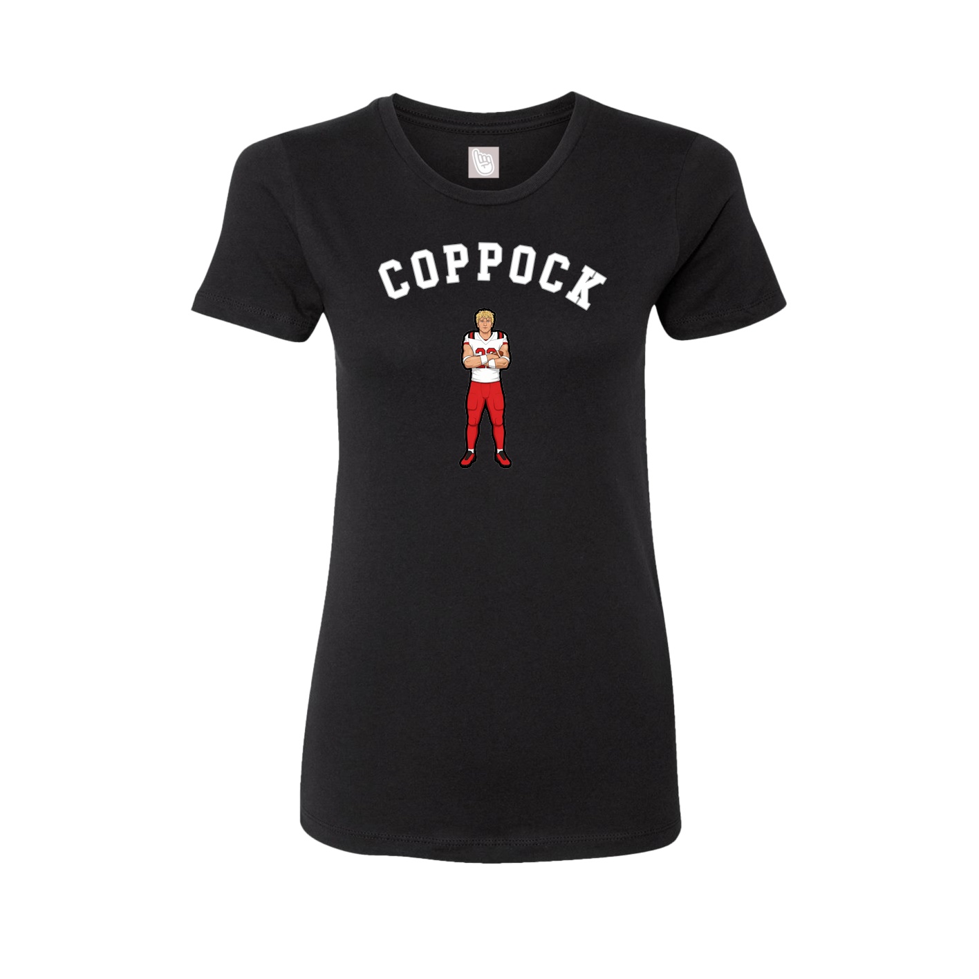 Fitted Women's Tee — Shirsey Arch in Black