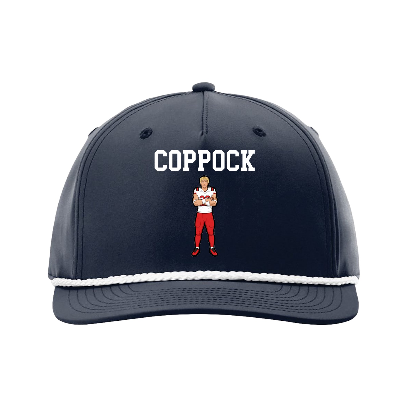 Five-Panel Classic Rope Cap — Shirsey in Navy