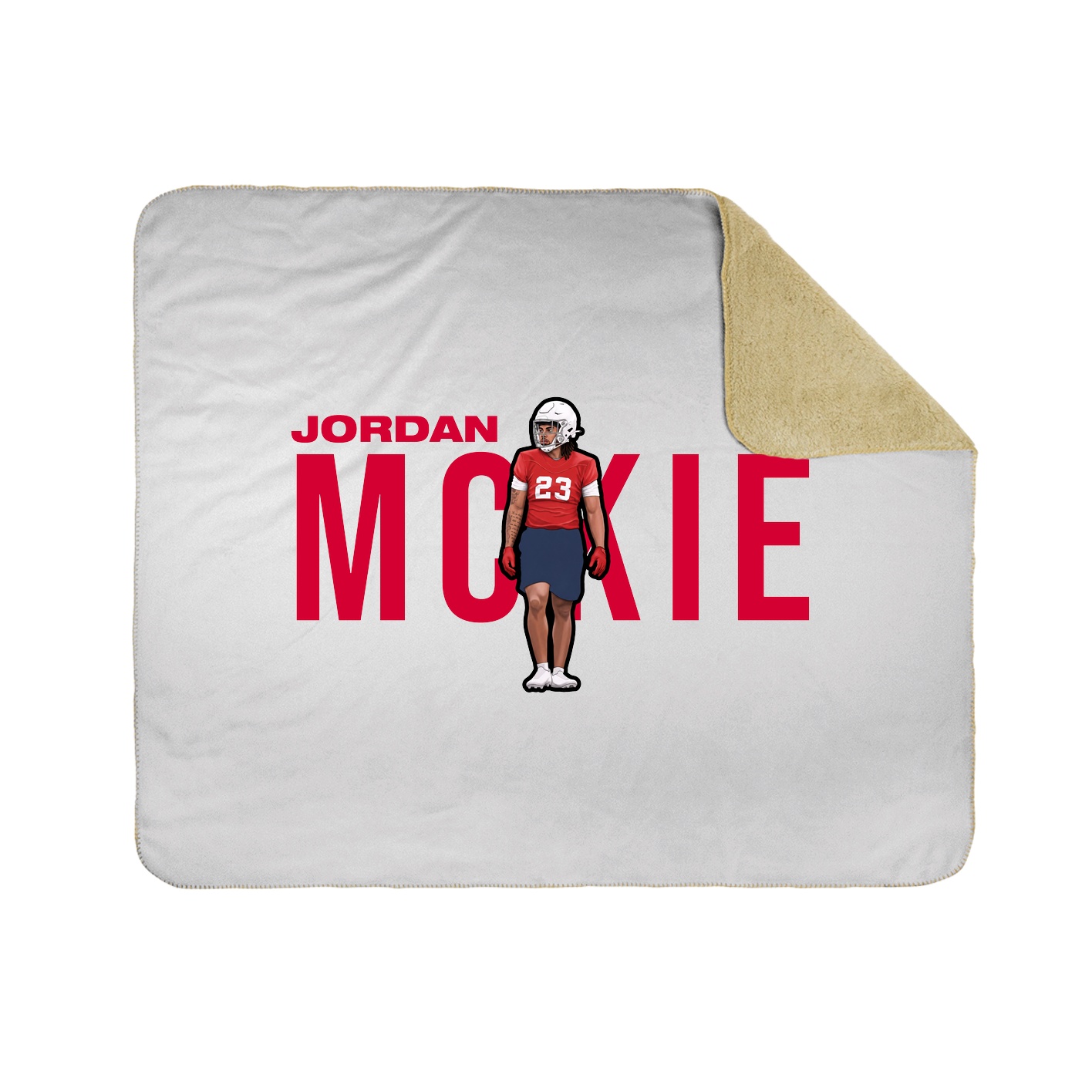 Throw Blanket — Player Name in White