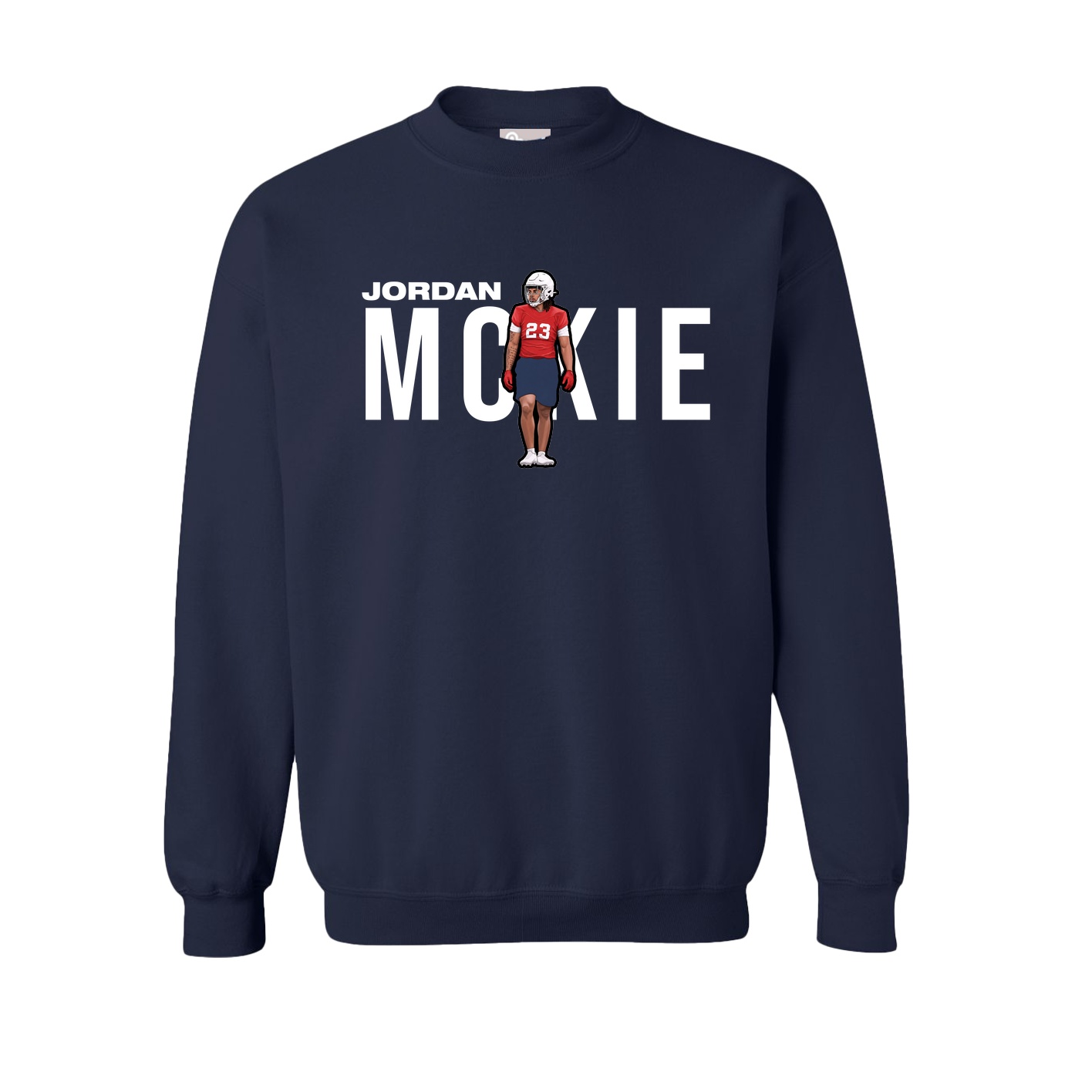 Fleece Crew — Player Name in Navy