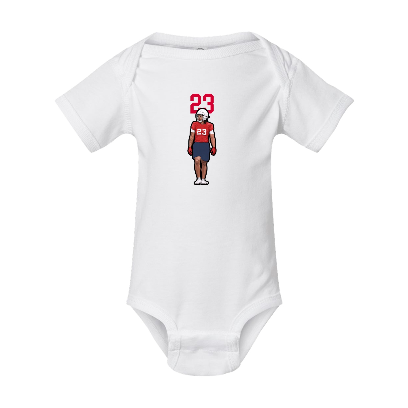 Baby Onesie — Number Top in White