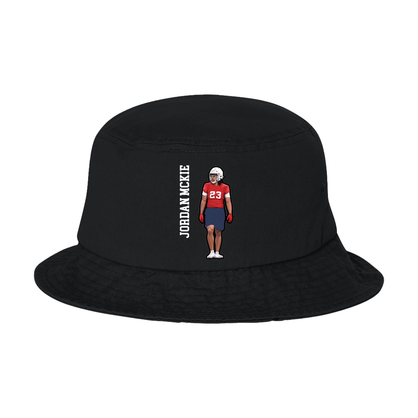 Bucket Cap — Name Vertical in Black