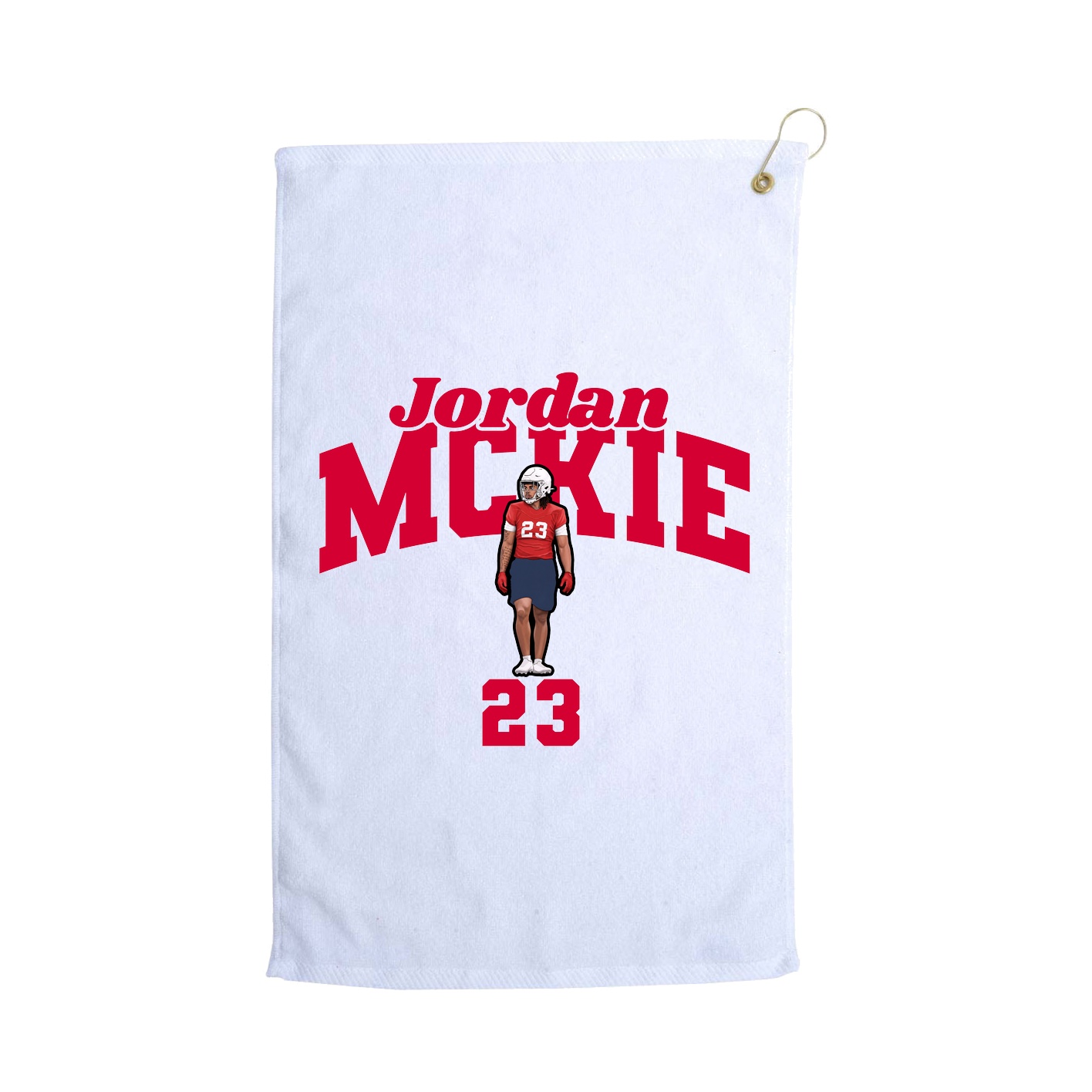 Golf Towel — Signature Arch in White