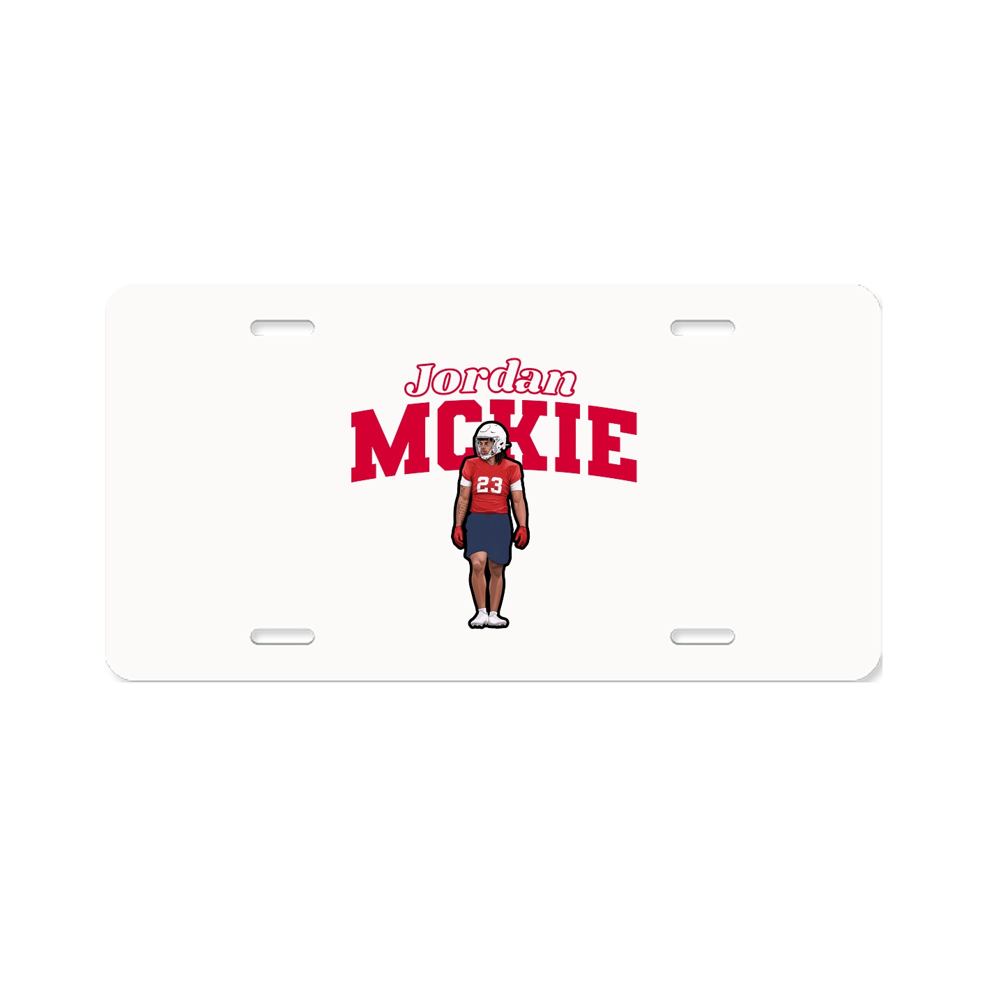 License Plate — Name Arch in Classic
