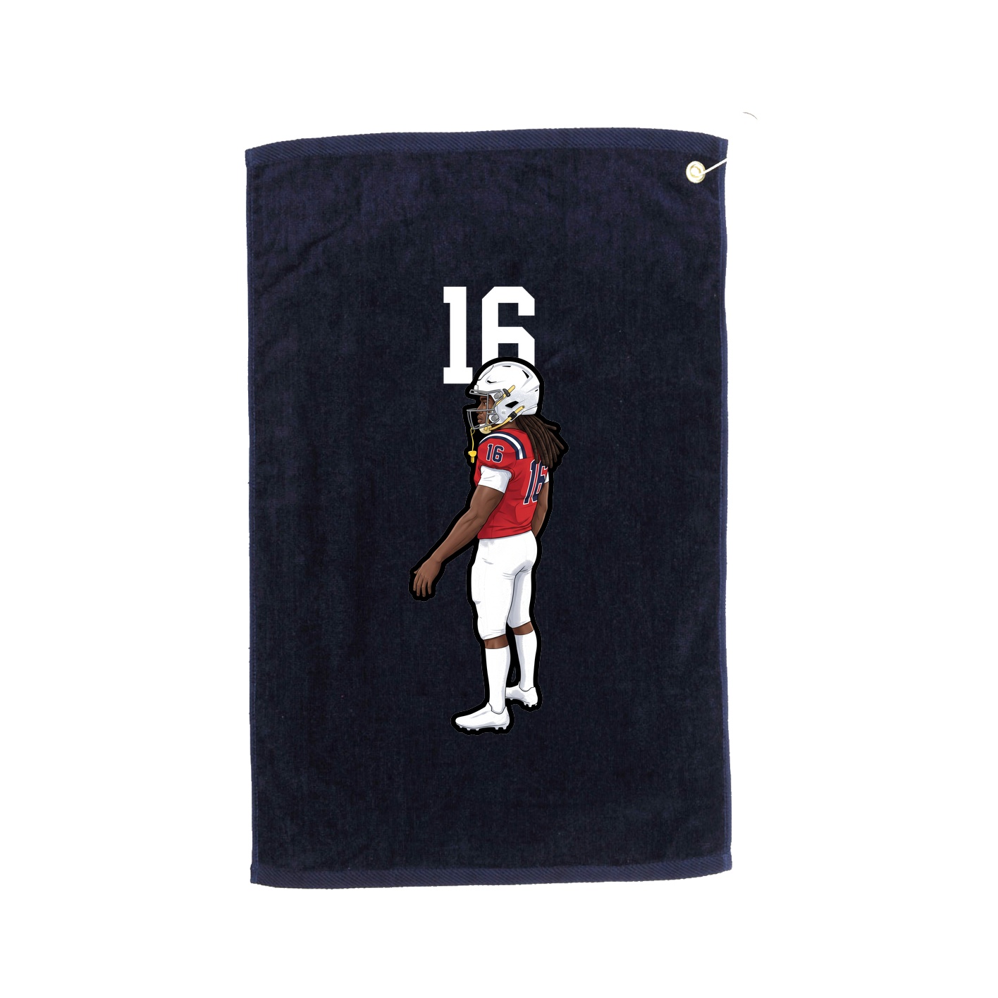 Golf Towel — Number Top in Navy