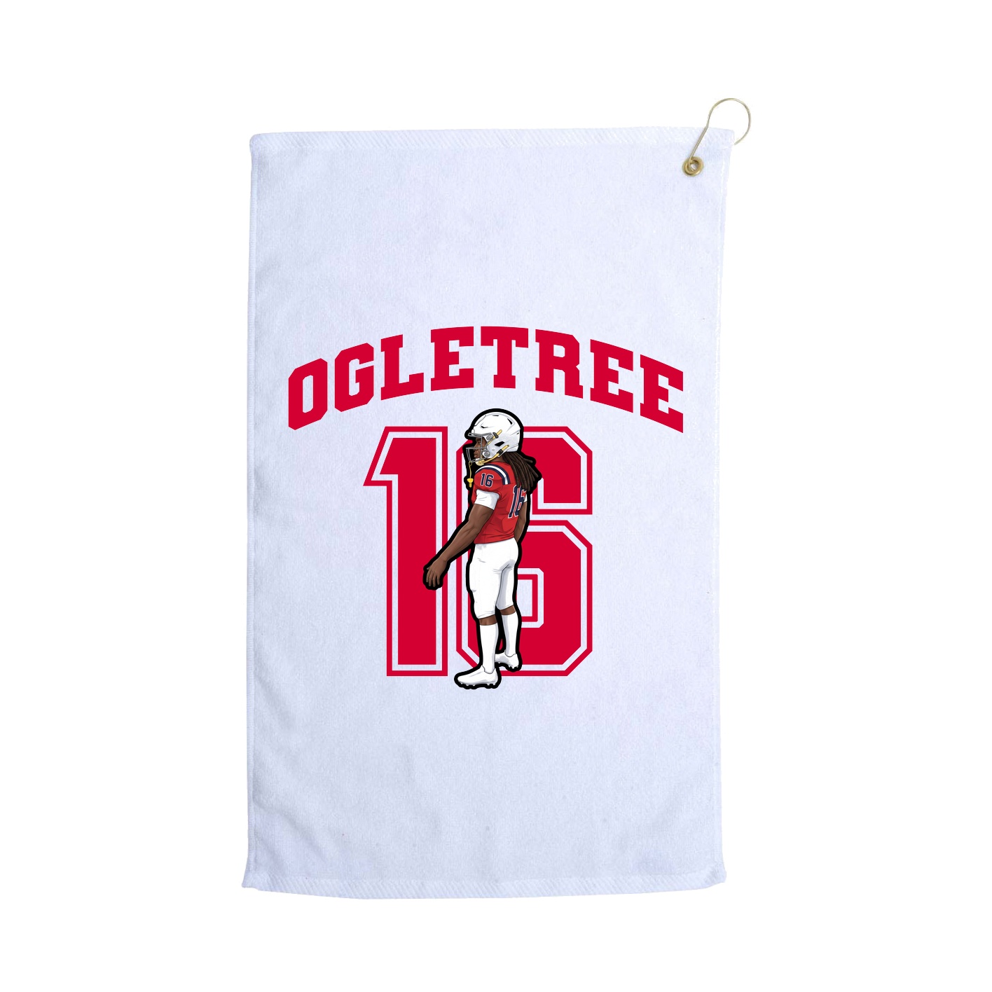 Golf Towel — Number in White