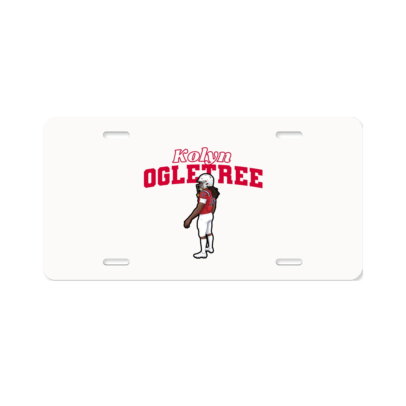 License Plate — Name Arch in Classic