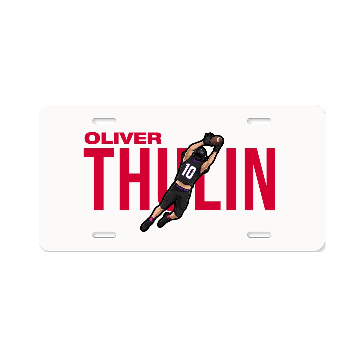 License Plate — Player Name in Classic