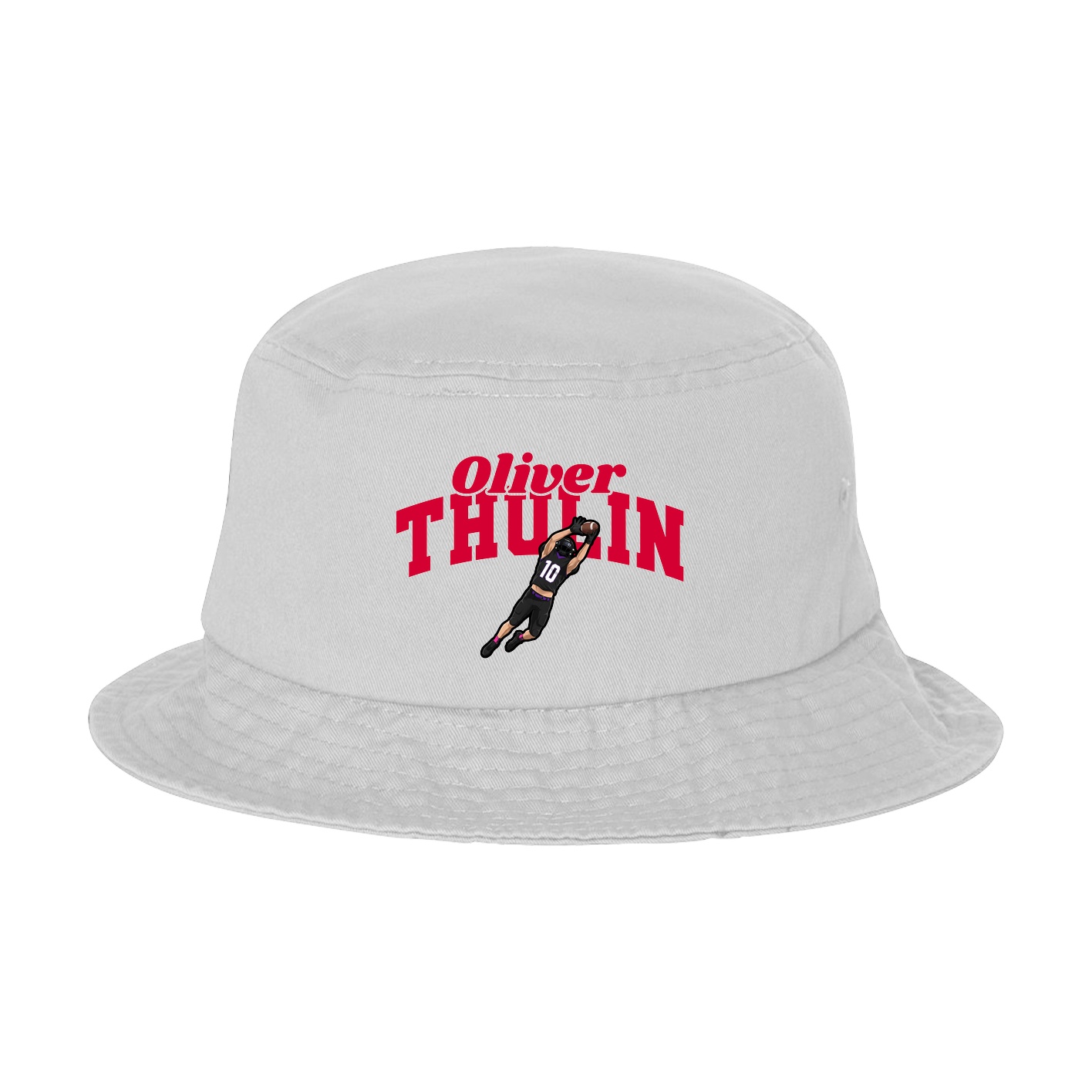Bucket Cap — Signature Arch in White