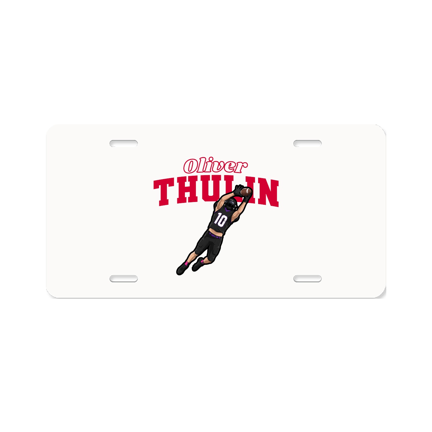License Plate — Name Arch in Classic