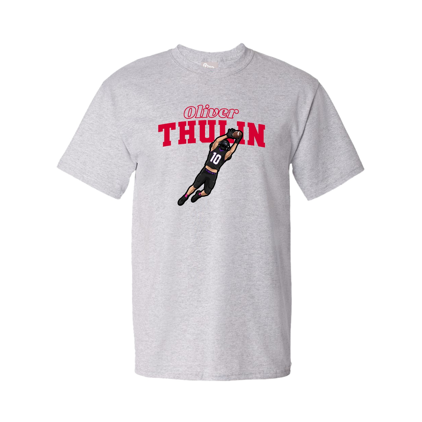 Tee — Name Arch in Grey