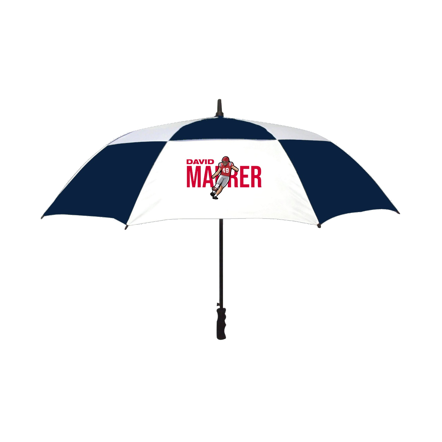 Golf Umbrella — Player Name in Navy