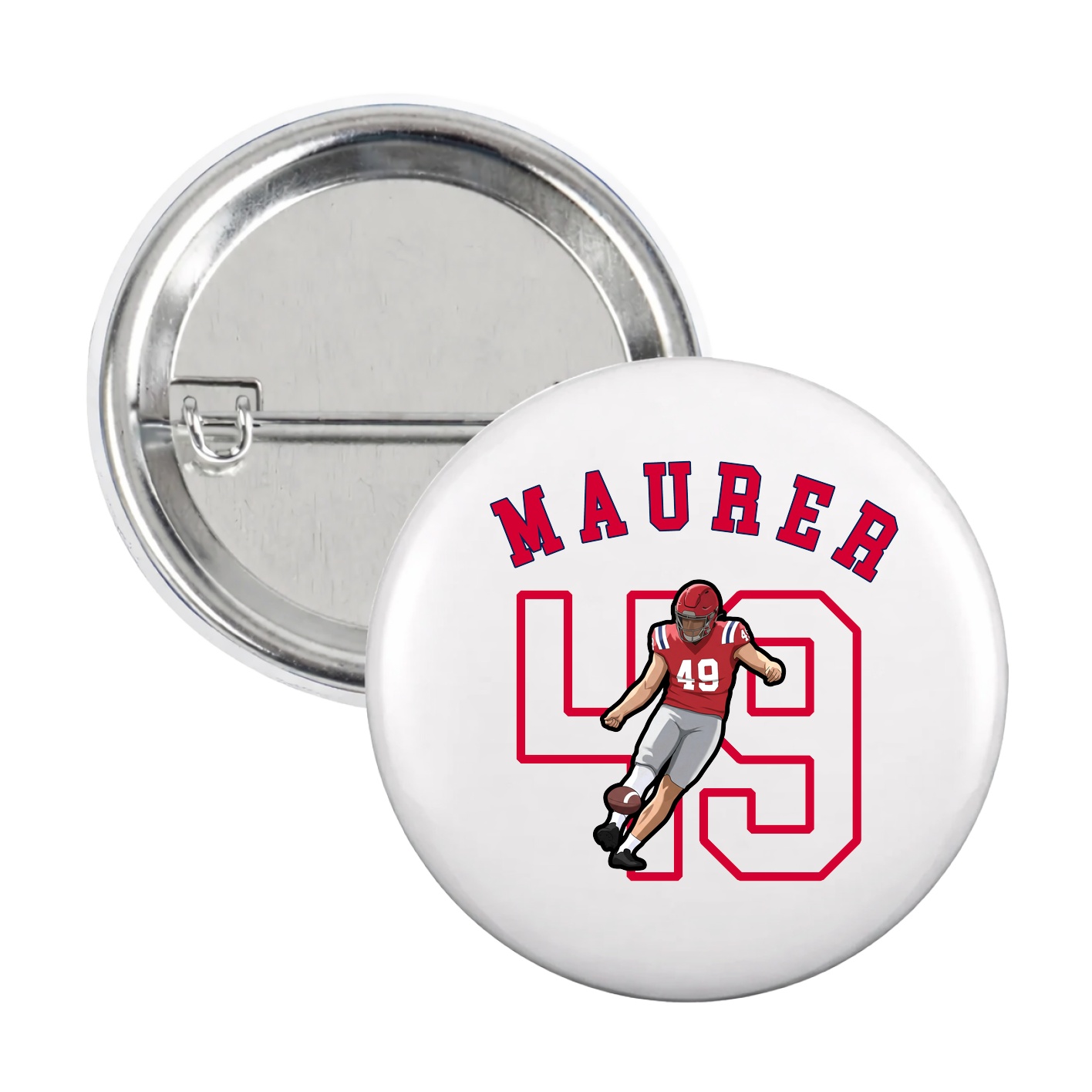Game Day Button — Shirsey Arch in White