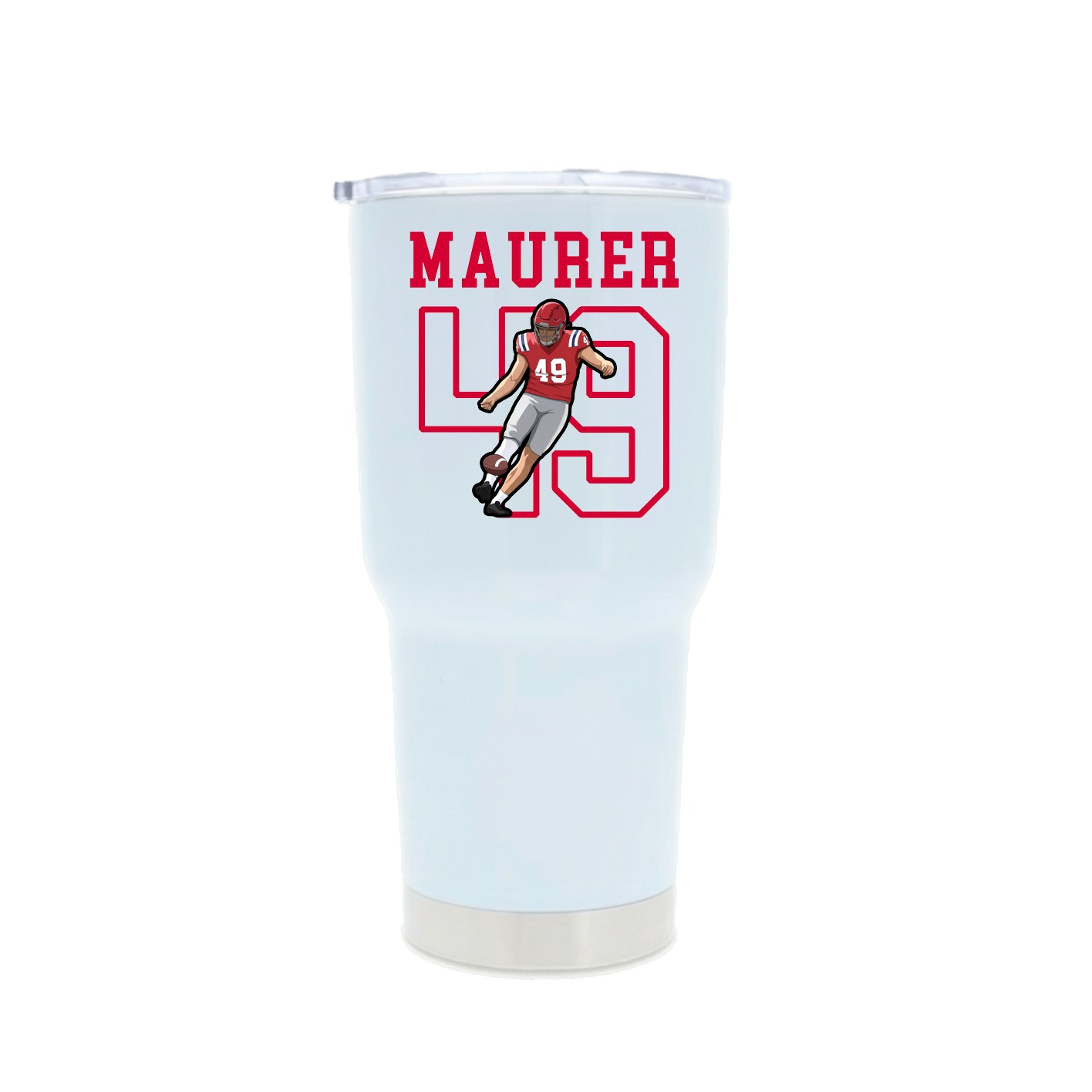 30oz Stainless Steel Tumbler — Shirsey in White