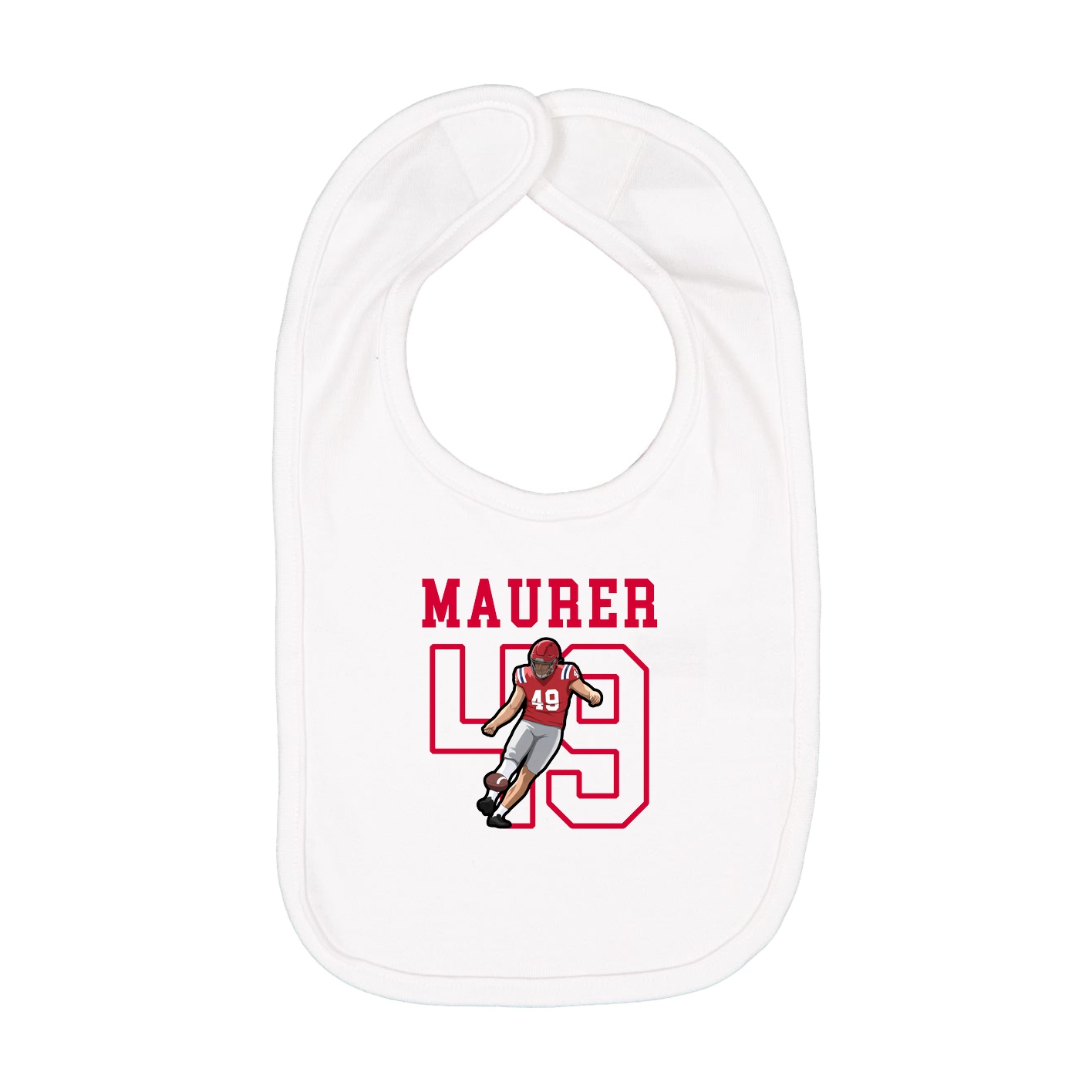 Infant Bib — Shirsey in White