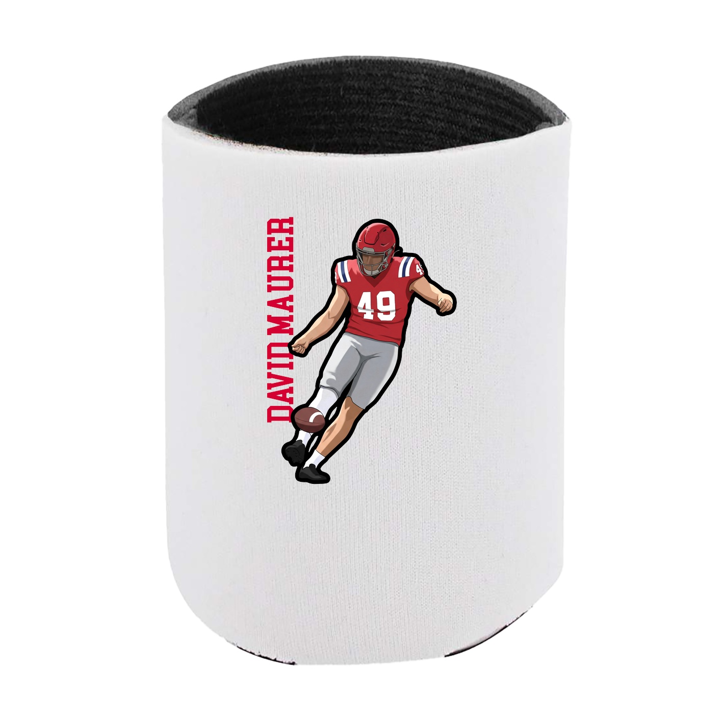 Can Holder — Name Vertical in White