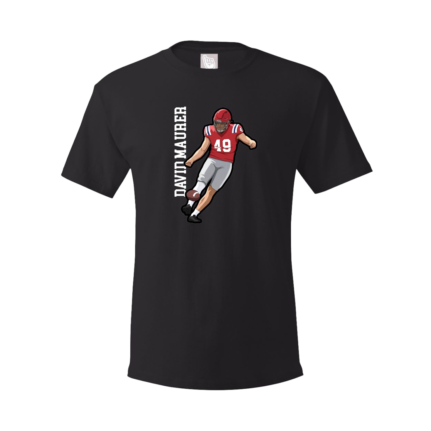 Tee — Name Vertical in Black