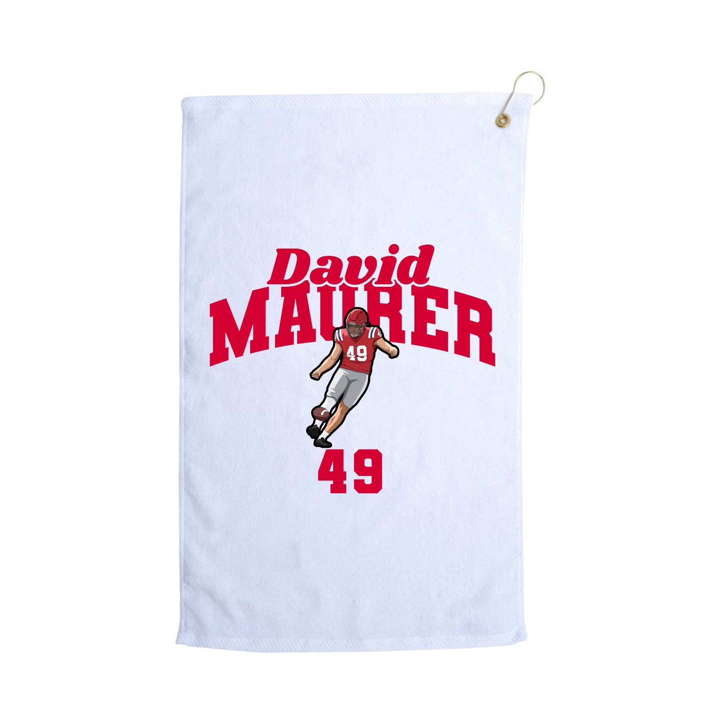 Golf Towel — Signature Arch in White
