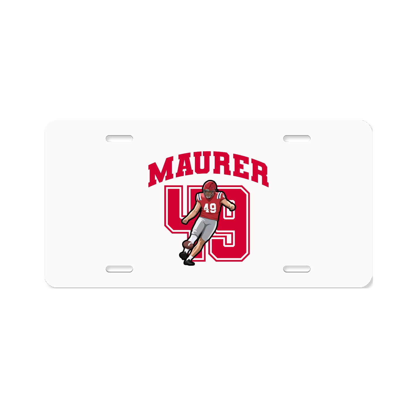 License Plate — Number in Classic