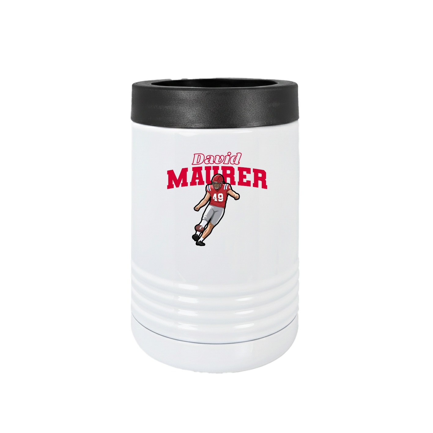 Beverage Holder — Name Arch in White