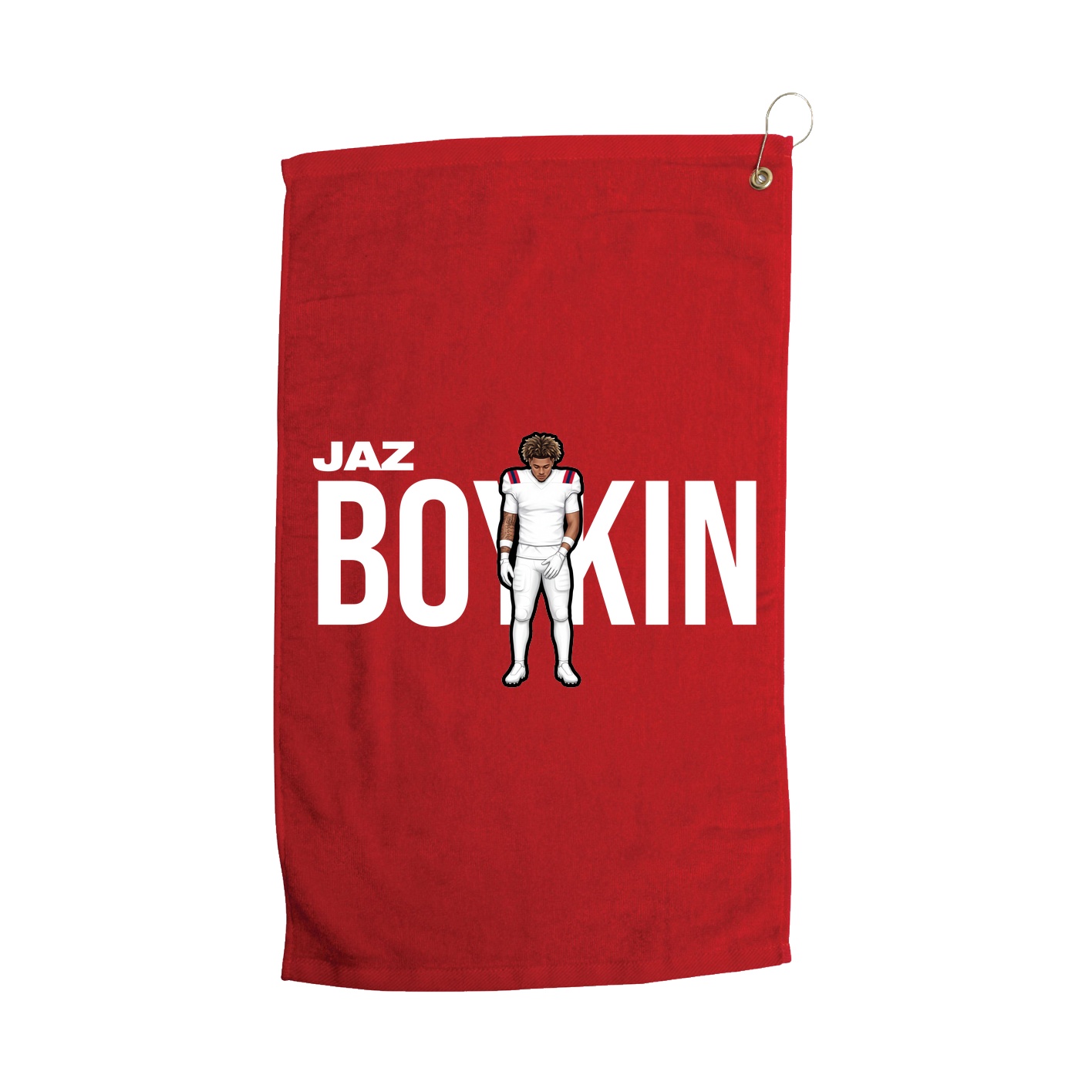 Golf Towel — Player Name in Red
