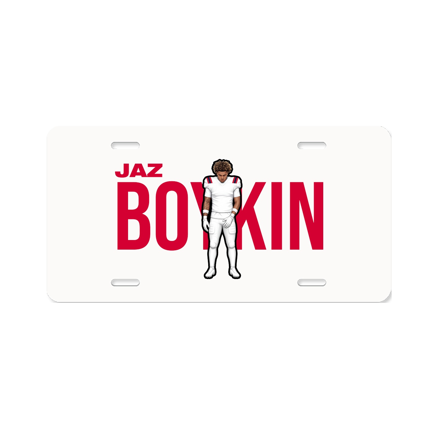 License Plate — Player Name in Classic